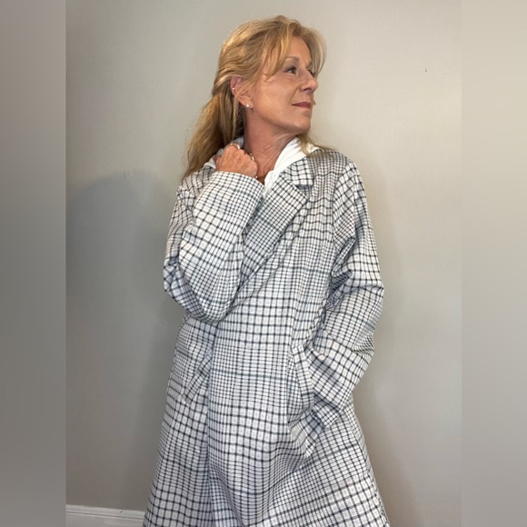 Long length plaid blazer/jacket - Picture 6 of 14